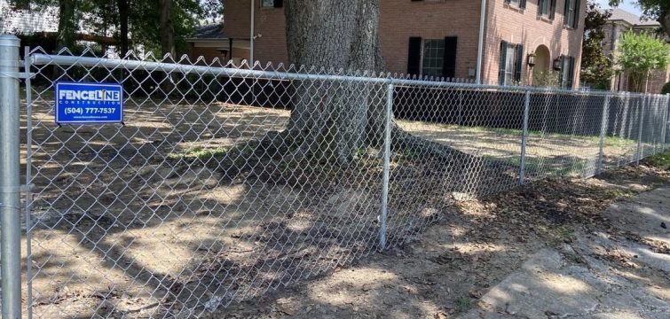 Chainlink fence installation, Metairie, New Orleans, Jefferson